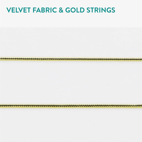 Navaris Fabric Memo Bulletin Board - 12" x 17" Velvet Memory Board for Wall with 6 Push Pins - White