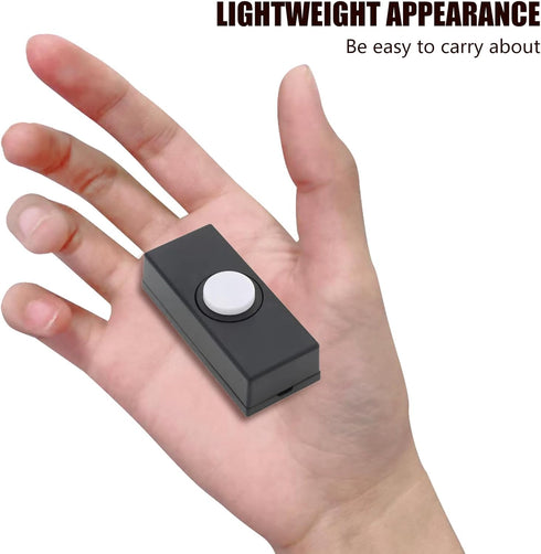 GKOXUQ Wall Mounted Doorbell Switches Lighted Doorbell Push Button Replacement Hard Wiring Press Button Enduring