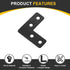 10Pcs 1.57"x1.57" (40x40mm, uxcell L-Shaped Brackets Corner Brace, Corner Bracket Shelf Bracket Right Angle Brackets