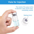 10ml Glass Vials for Injection, with Self Healing Injection Port, Transparent Sealed, Empty Vials for Injection (50,