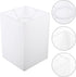 E27 Bulb Lamp Shades for Table Lamps Square Shade Rectangular Chandelier s Pendant Light Guard Clip On Cover