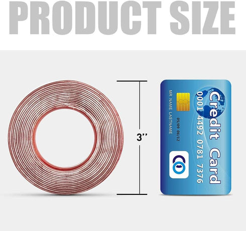 VERSAF 1/2" (10FT) Double Sided Tape Heavy Duty, Clear Acrylic Mounting Nano Tape with Strong Adhesive, Removable