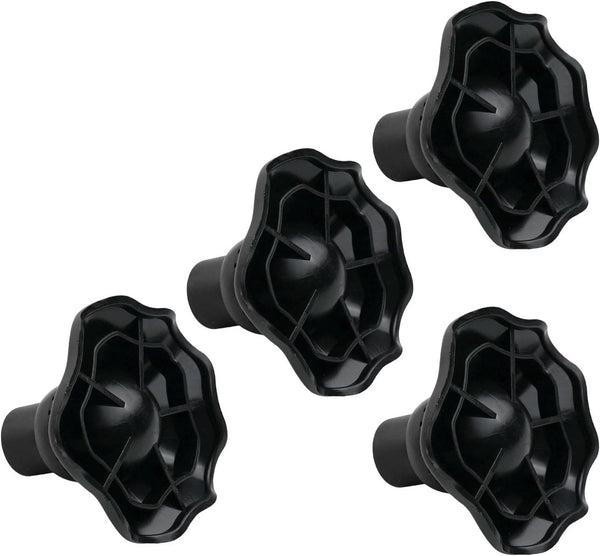 Shophubio 4 Pack 13mm 15mm 16mm Diameter(16mm) Camping Chair Foot Pads, Non-Slip Plastic Leg with Adjustable Angle