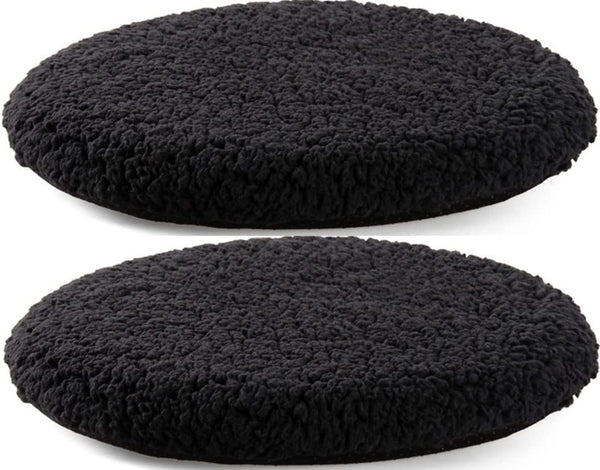 HCZKIUJ Set of 2/4 Plush Round Chair Cushion, Soft Thicken Memory Foam Seat