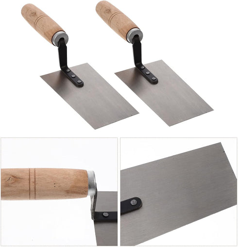 Yardwe Hand Tools 4pcs Concrete Trowel Set, Finishing Trowel, Putty Trowel, Margin Trowel for Construction