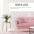 4 12cm Kisangel Pcs Metal Sofa Legs Cabinet Feet Y-Shaped Titanium Color Furniture Support Feet for Modern Sofa Coffee
