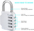ZHEGE Combination Lock 2 Pack, 4 Digit Outdoor Padlock for School Gym Locker, Fence, Toolbox, Case, Hasp Cabinet