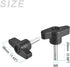 METALLIXITY Clamping Handle Screw Knobs, M5x25mm, 10Pcs, Metal T-Shape Grip for Housing Construction, Industry
