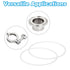 8pcs 23.35cm 219mm PATIKIL Tri Clamps Gasket, OD ID Sanitary TC Tri Clamps Gasket Tri Pipe Silicone Ferrule Washers