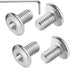 Hincell M6x16mm Hex Socket Head Cap Screws Furniture Screws Bolts,50pcs M6x1.0 Bolts,304 Stainless
