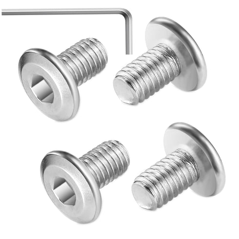 Socell M8x12mm Hex Socket Head Cap Screws Furniture Screws Bolts,30pcs M8x1.25 Bolts,304 Stainless