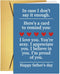 CTVSPC Sweet Fathers Day Card for Husband Boyfriend Fiance, Happy Father's Day Cards&Gifts