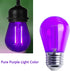 S14 Purple Replacement Light Bulbs 2W LED Edison Light Bulb Plastic Shatterproof Waterproof Decorative Purple Filament Halloween Bulbs E26 Base for Indoor Outdoor Patio String Light,15 Pack(Purple) by JuzizjMEFOD