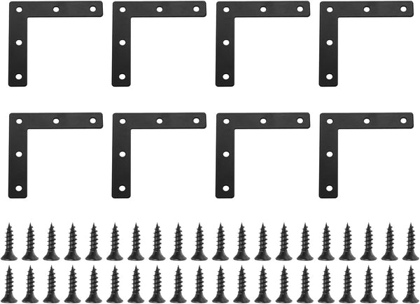 uxcell 15Pcs L-Shaped Brackets Corner Brace, 3.15"x3.15" Corner Bracket Shelf Bracket Right