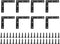 uxcell 15Pcs L-Shaped Brackets Corner Brace, 3.15"x3.15" Corner Bracket Shelf Bracket Right