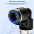 12 Pcs Push to Connect Fittings 5/16 Inch Tube OD x 1/4 Inch NPT Thread Pneumatic Male Straight and Elbow Quick Connect