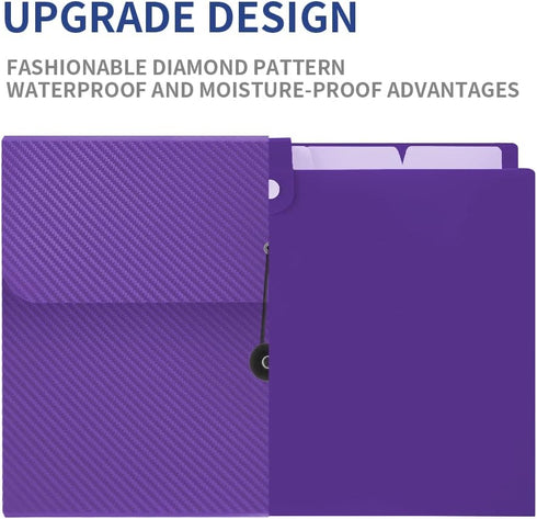 Expanding File Folder, 13 Pockets Accordion File Holder Organizer for A4 Letter Size Paper, Document Receipt Organizer