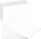 Blank Index Flash Note Cards | 80lb Heavyweight Thick White Cover Stock.