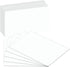 Blank Index Flash Note Cards | 80lb Heavyweight Thick White Cover Stock.