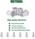 Keadic 100Pcs M5 Metric Rivet Nuts, Aluminum Flat Head Threaded Insert Nutserts for Automotive and Furniture Decoration