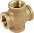 Suply Giant CSDS0034 3/4'' Lead-Free Brass Four Way Cross Fitting with Female Threaded Branches for 125 LB Applications