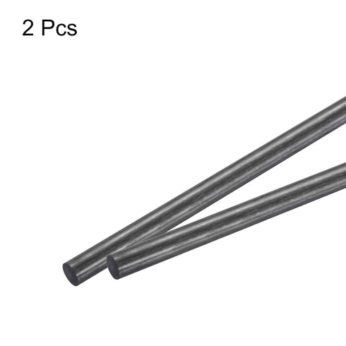 MECCANIXITY 2 Pack Carbon Fiber Rod, 10mm x 150mm, for RC Plane DIY Tool, Quadcopter Arm
