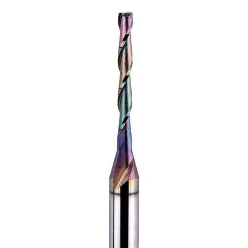 1/8 Inch 1/4 Inch 3 Inch SpeTool Upcut Spiral Router Bit Cutting Diameter Shank, Extra Long Extreme Tool Life Coated