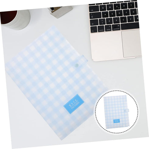 Portable File Holder Binder Folder, Blue, A6, A4, Easy to Use, Organizes Paper