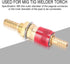 8mm Quick Connector Set for MIG TIG Welder Torch, Water Cooled & Gas Adapter Fitting (Red)