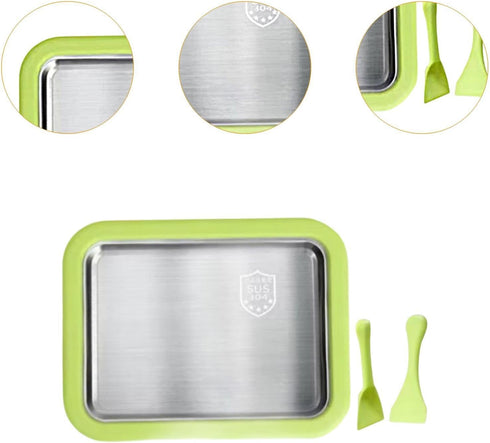 HRYUBTC 2 Rolled Ice Cream Maker Ice Cream Roll Maker Kitchenware Sorbet Easy to Use DIY with Spatulas Versatile Yogurt
