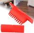 Durable Red Cylinder Rubber Wood Grain Effect Painting Tool, 2Pcs/Set for House Office
