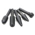 JIUWU 10pcs Black Twist Rotary Burr Drill Bits 6.35mm Shank for Wood Carving, DIY Woodworking Chisel Power Tools