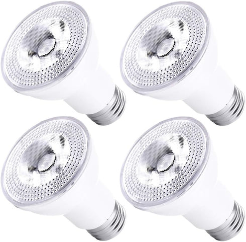 Par20 LED Bulbs 3000K Warm White Dimmable Flood, 7W (50W Halogen Equivalent), E26 40 Degree Spot Light, 4-Pack