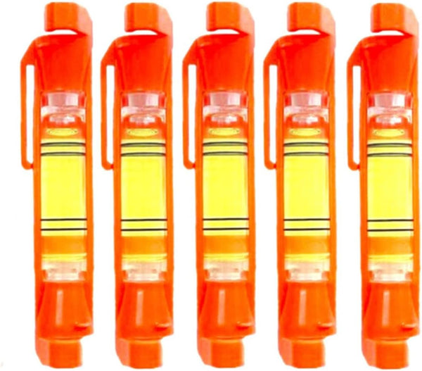 5Pcs String Line Level Bubble Levels for Measuring Building Trades, Surveying, Engineering (Red)