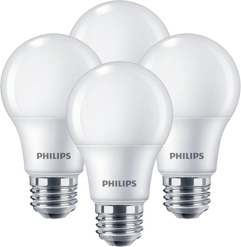PHILIPS LED Frosted Dimmable, Warm Glow Effect A19 Light Bulb - Pack