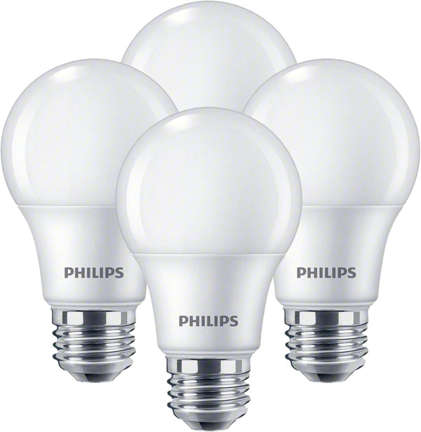 PHILIPS LED Frosted Dimmable, Warm Glow Effect A19 Light Bulb - Pack