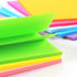 Sticky Notes, 8x6 inch, Bright Colors, Self-Stick Pads, 8 Pads/Pack, 35 Sheets/Pad, Total 280 Sheets