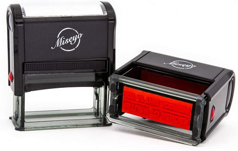 Miseyo Return to Sender NO Longer at This Address Self Inking Rubber Stamp, Large Size, Red Ink