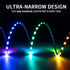 3.2FT WS2812B WS2812 3mm Strip,DC5V 100LEDs/m Ultra Narrow LED Individually Addressable Dream Color Flexible Smart