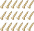 Small Nails (1.2x8mm) 50pcs, Tiny Brass Hardware Nails for Household Woodworking, Brass Tone