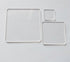 25PCS Blank Clear Acrylic Square Material - Plexiglass Laser Cut Sheet with Round Corners, DIY Accessory
