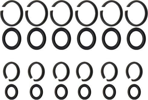 1/2" & 3/8" Impact Wrench Retainer Rings with O-ring for Electric/Pneumatic Wrench, Tool Parts & Accessories (6+6/Sets)