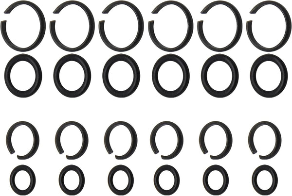 1/2" & 3/8" Impact Wrench Retainer Rings with O-ring for Electric/Pneumatic Wrench, Tool Parts & Accessories (6+6/Sets)