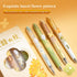 M&G Gel Pens, 4 PCS Black Gel Pens, Fine Point 0.5mm, Cute Gel Ink Pens with Flower for Smooth Writing