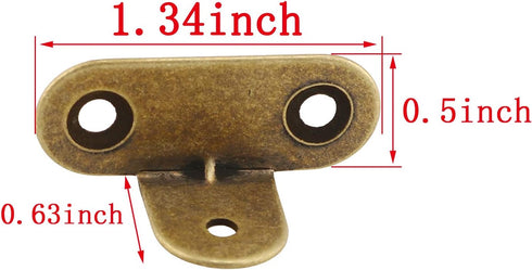 HJ Garden 4 Pack Bronze Decorative Right Angle Guards - Metal Corner Brackets