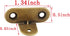 HJ Garden 4 Pack Bronze Decorative Right Angle Guards - Metal Corner Brackets