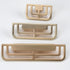 DLOULP 4Pcs Drawer Pulls Metal Dressers Knob Cupboard Handle Modern Furniture Handle Simple Square Bedside Cabinet Pull
