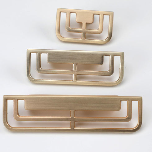 Ywmsfl 4Pcs Furniture Decorative Handle Modern Metal Dressers Knob Simple Square Bedside Cabinet Pull Easy