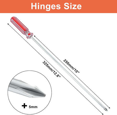 10 Inch Phillips Screwdriver, Extra Long Shaft Cross Head Screwdriver #1 Magnetic Tip Screwdrivers Long Screwdriver for Repair Home Improvement by Piutouyar