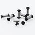 10 Packs Black Hex Flat Head Knife Handle Screws, Rivets, Bolts Fasteners for Fixing Blade Knives